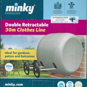 Minky Double Retractable 30M Clothes Line NEW IN BOX